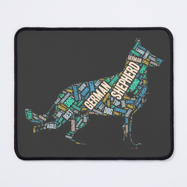 Item preview, German Shepherd Wordcloud for Darker Backgrounds designed and sold by WordsYouLove.