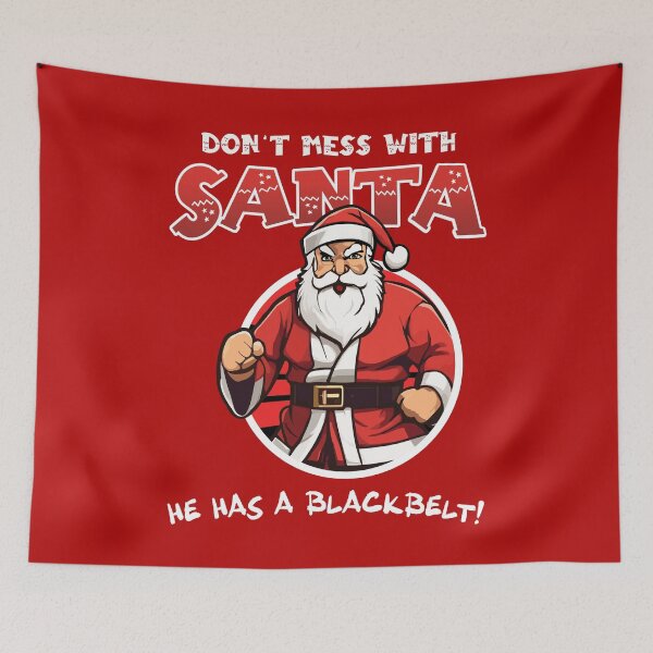 Item preview, Santa's a black belt - Christmas Santa Sensei designed and sold by messy-nessie.