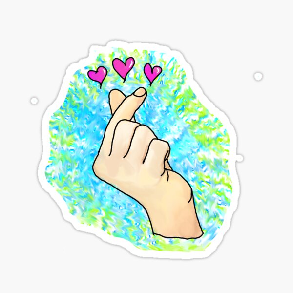Vista previa del artículo con la obra «saranghae oppa», diseñado y vendido por KDotsLeigh.