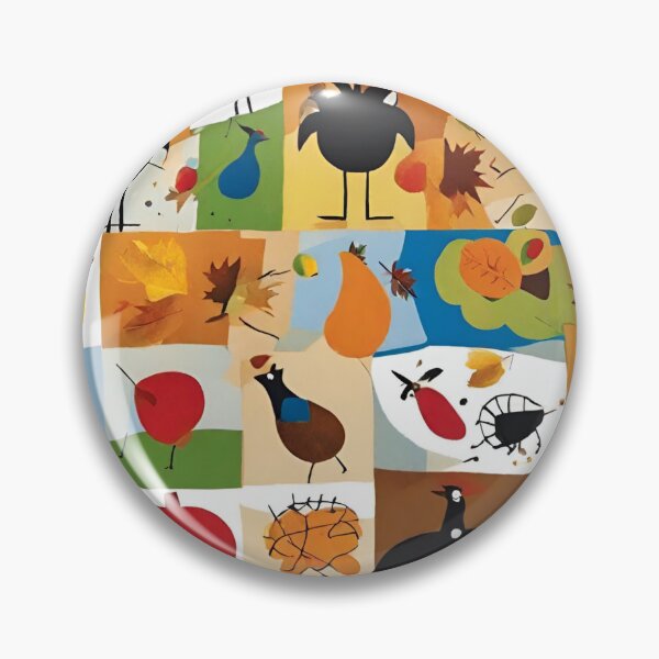 Item preview, Joan Miro Inspired Abstract Thanksgiving Collage designed and sold by bettypure.