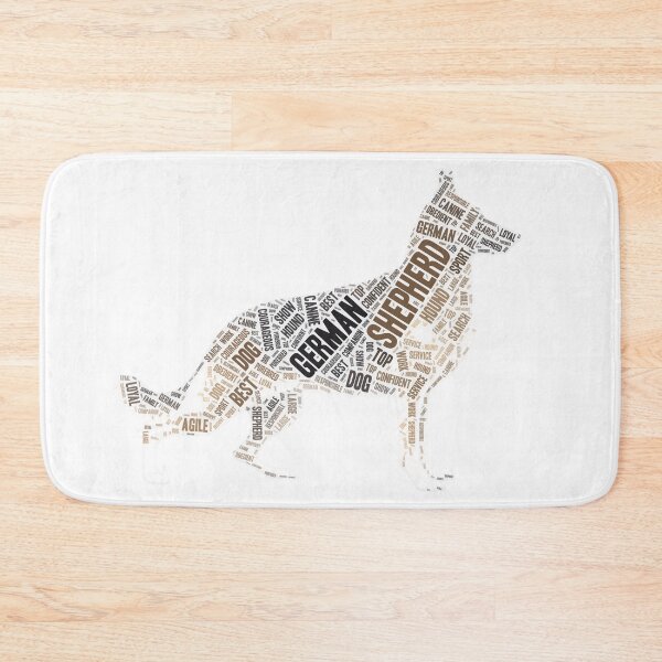 Item preview, German Shepherd Wordcloud for Lighter Backgrounds designed and sold by WordsYouLove.