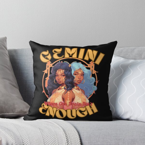Item preview, Gemini: Where One Brain Isn't Enough. gemini zodiac sign designed and sold by ZodiacWonders.