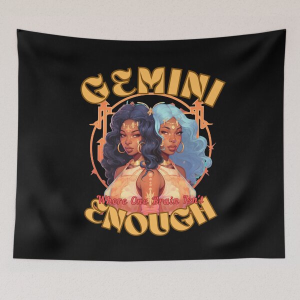 Item preview, Gemini: Where One Brain Isn't Enough. gemini zodiac sign designed and sold by ZodiacWonders.