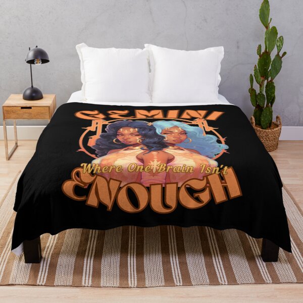 Item preview, Gemini: Where One Brain Isn't Enough. gemini quote designed and sold by ZodiacWonders.