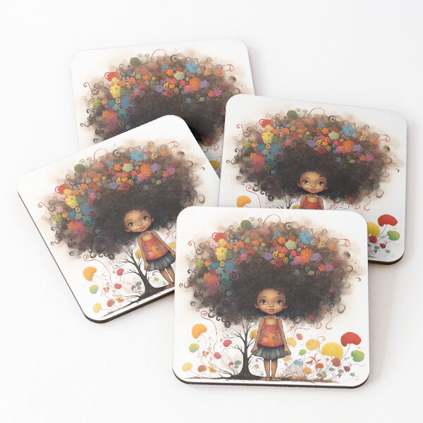 Item preview, Flower  Afro Princess designed and sold by Inkaput.