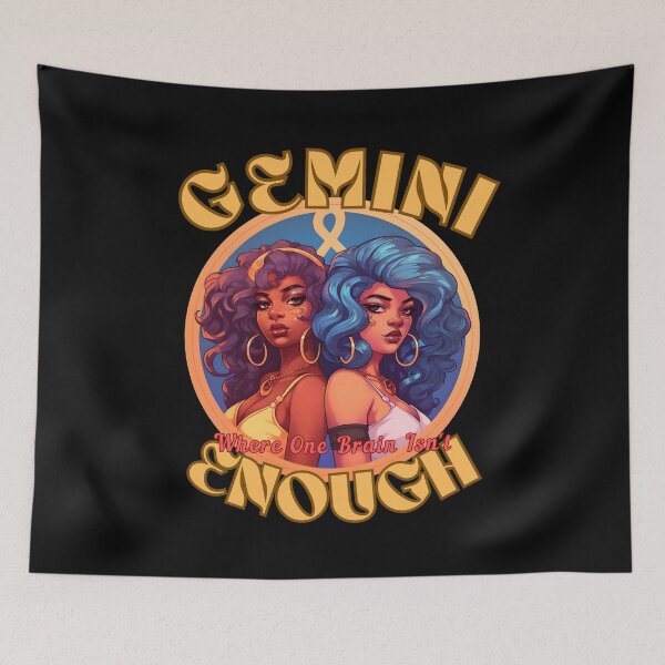 Item preview, Gemini: Where One Brain Isn't Enough. gemini funny designed and sold by ZodiacWonders.
