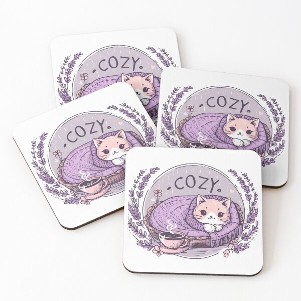Item preview, Cozy michis in lavender designed and sold by joyboytees.