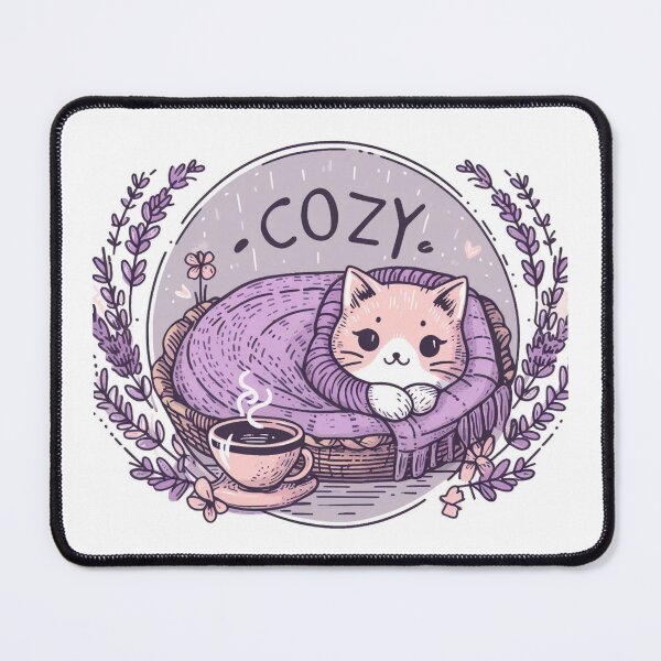 Item preview, Cozy michis in lavender designed and sold by joyboytees.