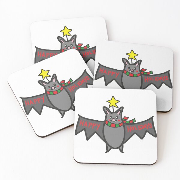 Item preview, Happy Holidays Bat designed and sold by Stephanie McRae.