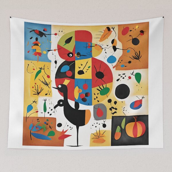 Item preview, Joan Miro Inspired Abstract Thanksgiving Color Blocks designed and sold by bettypure.