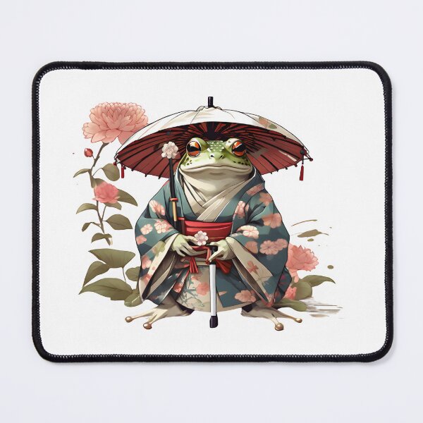Item preview, Frog wearing a kimono designed and sold by ANGOON7455.