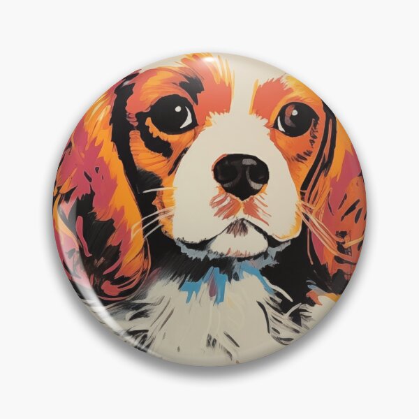 Item preview, Cavalier King Charles Spaniel Puppies in the style of Andy Warhol designed and sold by Dramaqueenbee.