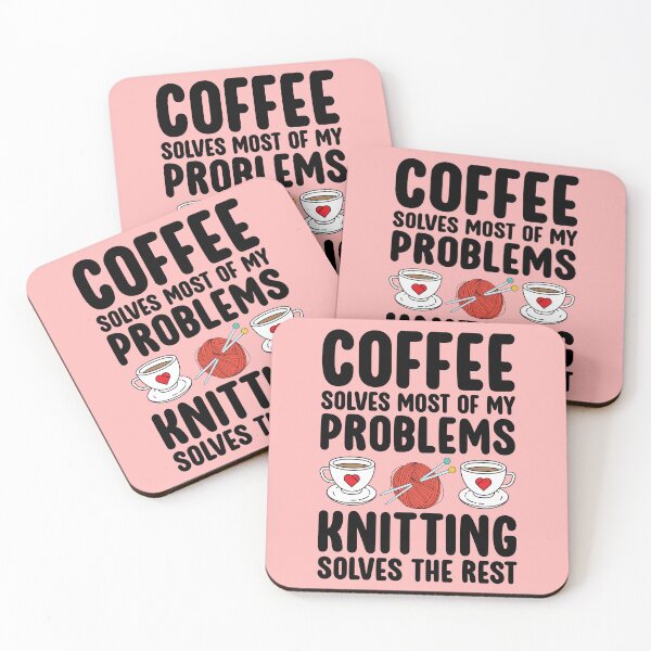 Item preview, Coffee Solves Most Of My Problems Funny Knitting designed and sold by kamrankhan.