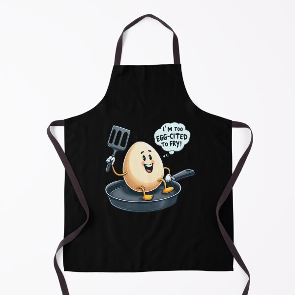 Item preview, I’m Too EGG-CITED to Fry! designed and sold by Myra365Art.
