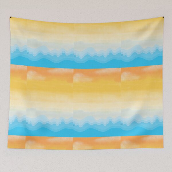 Item preview, Sunset and sea waves designed and sold by Thedigital91.