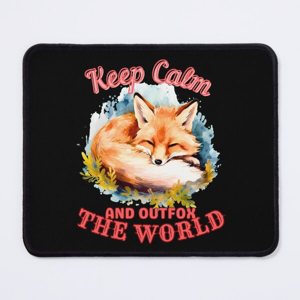 Item preview, Keep Calm And Outfox The World. fox head designed and sold by FoxVibes.