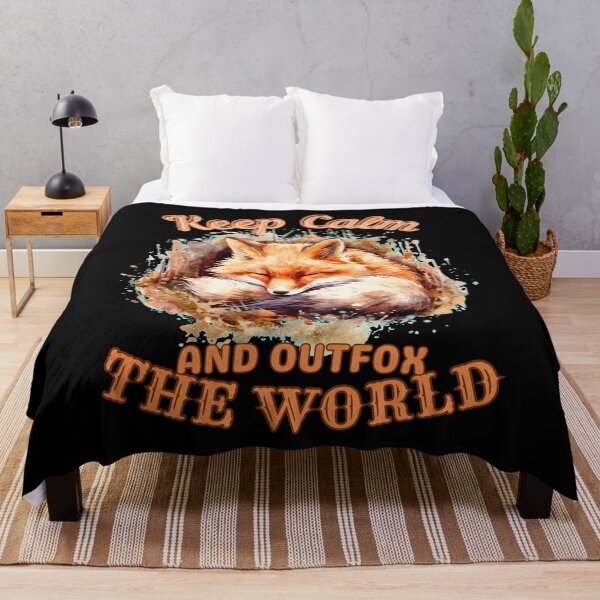 Item preview, Keep Calm And Outfox The World. fox watercolor designed and sold by FoxVibes.