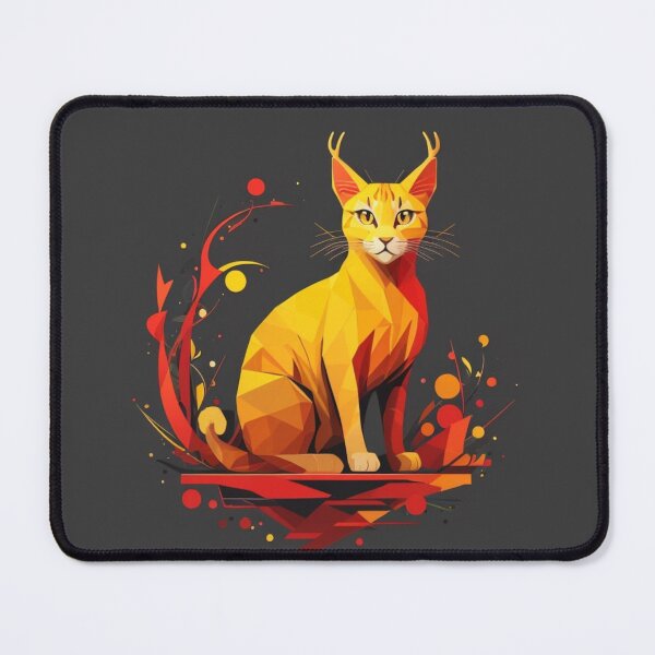 Item preview, Red yellow colorful Cat full body designed and sold by jphillipscott.