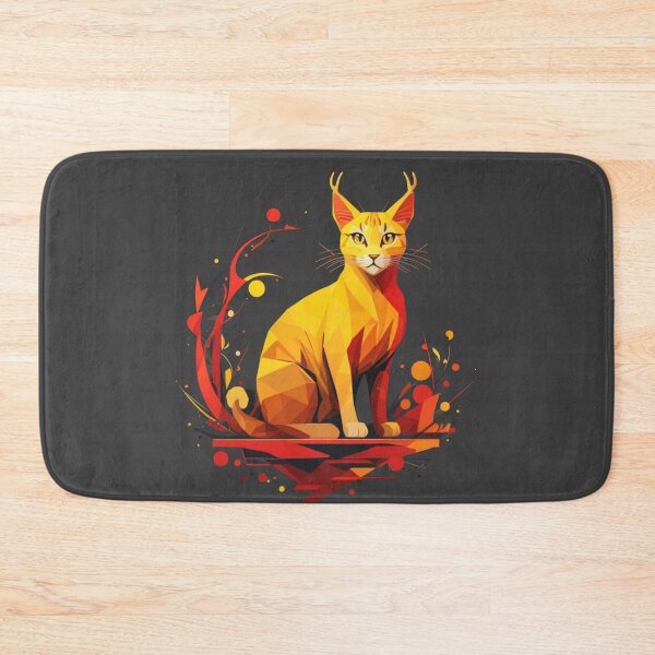 Item preview, Red yellow colorful Cat full body  designed and sold by jphillipscott.
