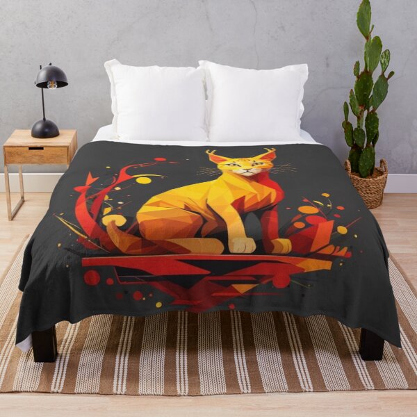 Item preview, Red yellow colorful Cat full body  designed and sold by jphillipscott.