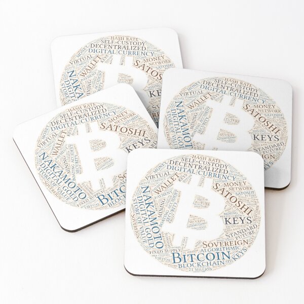 Item preview, Bitcoin Wordcloud for Lighter Backgrounds designed and sold by WordsYouLove.