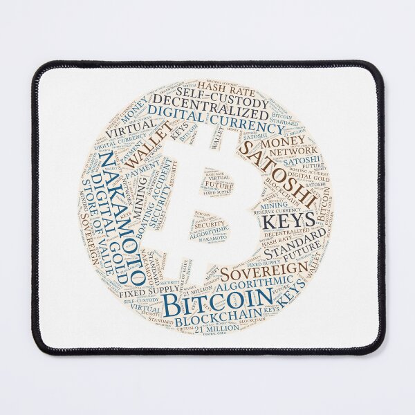 Item preview, Bitcoin Wordcloud for Lighter Backgrounds designed and sold by WordsYouLove.