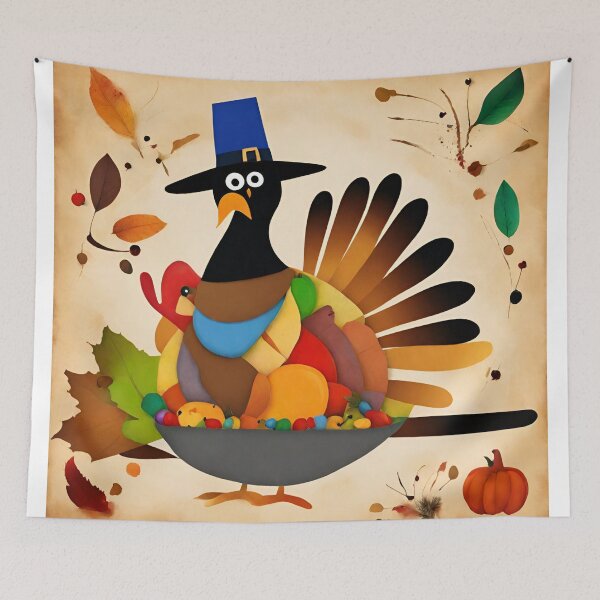 Item preview, Joan Miro Inspired Abstract Thanksgiving Feast designed and sold by bettypure.