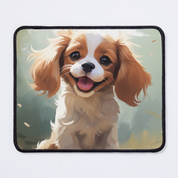 Item preview, Anime Cavalier King Charles Spaniel Puppy designed and sold by Dramaqueenbee.