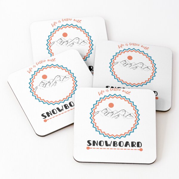 Item preview, The life is better with snowboard (light colors) designed and sold by Skechtman2003.