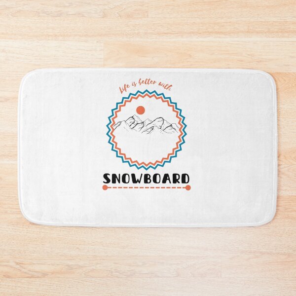 Item preview, The life is better with snowboard (light colors) designed and sold by Skechtman2003.
