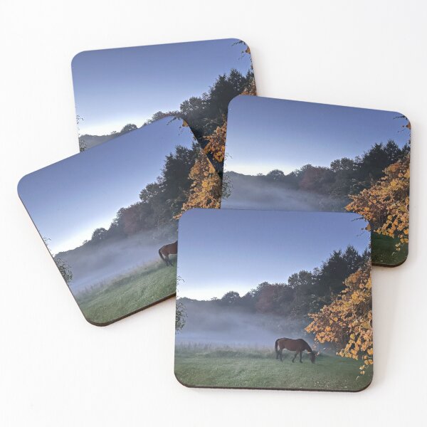 Item preview, Horse in the Meadow Mist designed and sold by HeartHerd.