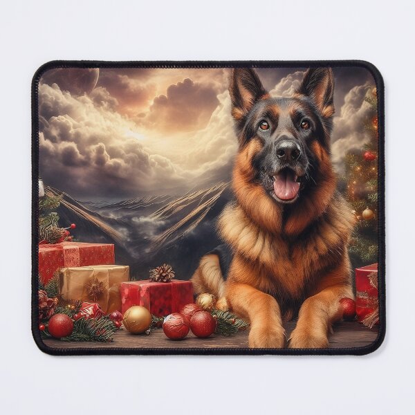 Item preview, Candlelit Paws Christmas Eve Watchdog designed and sold by Daniel Dudgeon.