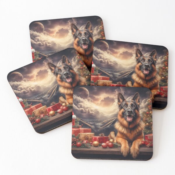 Item preview, Candlelit Paws Christmas Eve Watchdog designed and sold by Daniel Dudgeon.