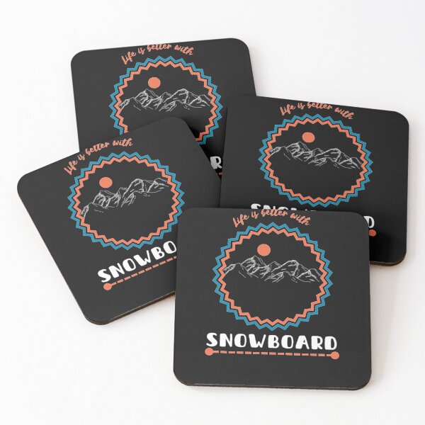 Item preview, The life is better with snowboard (dark colors) designed and sold by Skechtman2003.