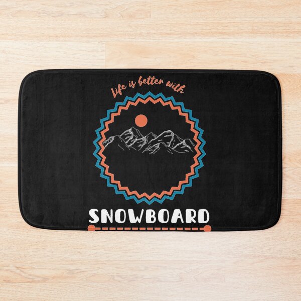 Item preview, The life is better with snowboard (dark colors) designed and sold by Skechtman2003.