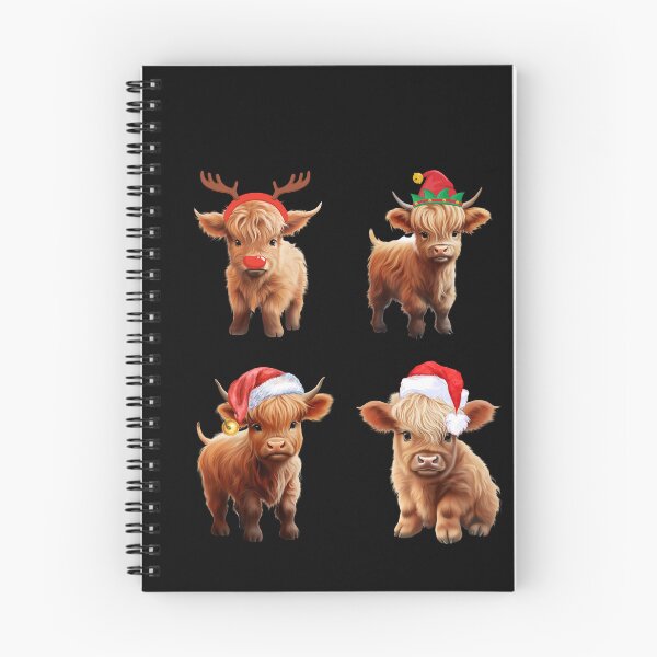 Item preview, Cute Christmas Baby Highland Cows designed and sold by TheAnimalZ00.