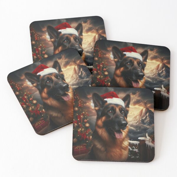 Item preview, Sleigh Bells Shepherd Winter Wonderland Watchdog designed and sold by Daniel Dudgeon.
