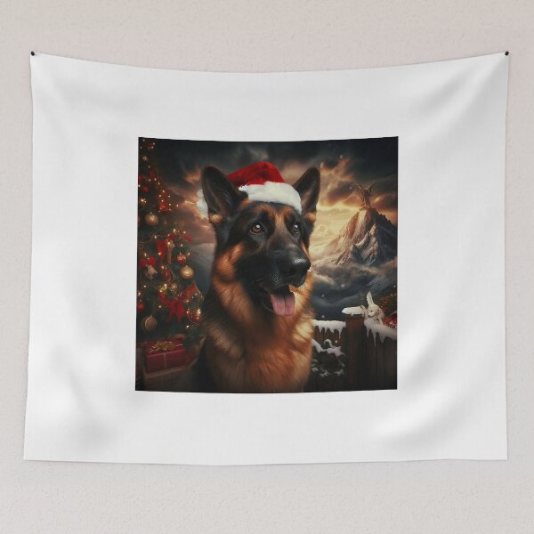 Item preview, Sleigh Bells Shepherd Winter Wonderland Watchdog designed and sold by Daniel Dudgeon.