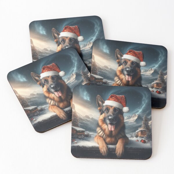 Item preview, Snowflake Sentinel Holiday German Shepherd designed and sold by Daniel Dudgeon.