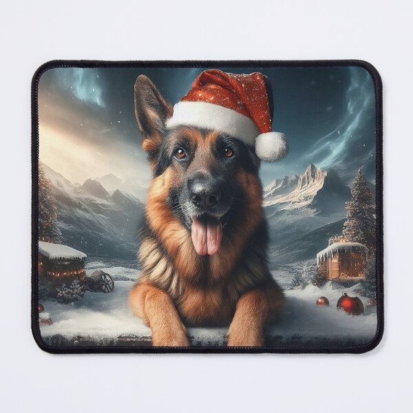 Item preview, Snowflake Sentinel Holiday German Shepherd designed and sold by Daniel Dudgeon.
