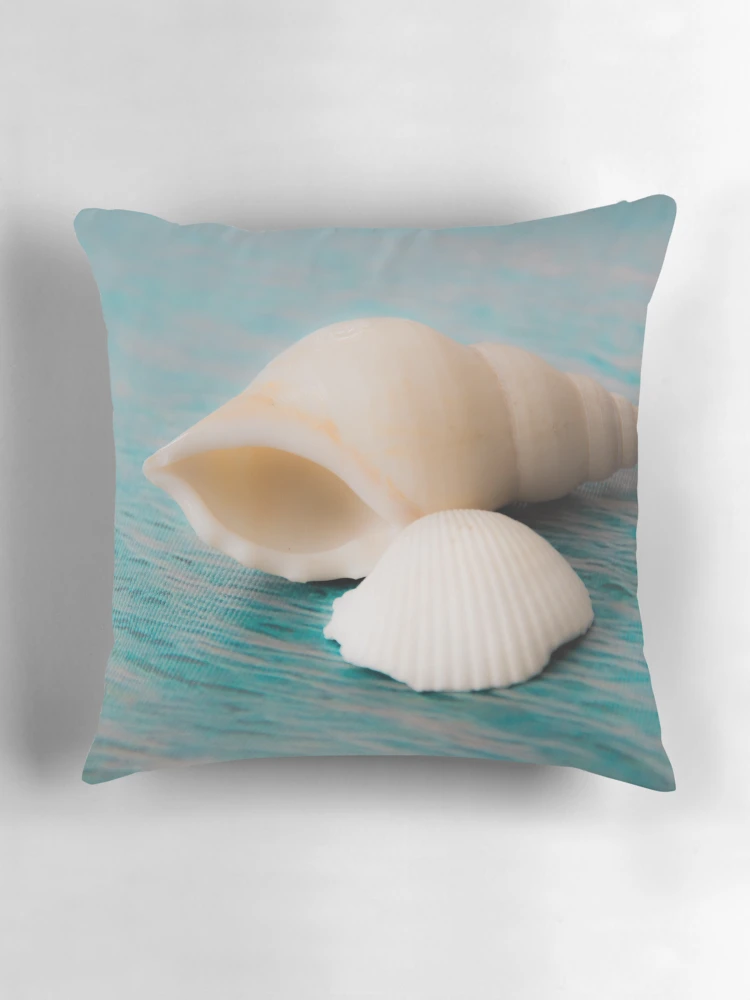Thumbnail 3 of 4, Pillow, Shell Game designed and sold by Roselyn Shoko.