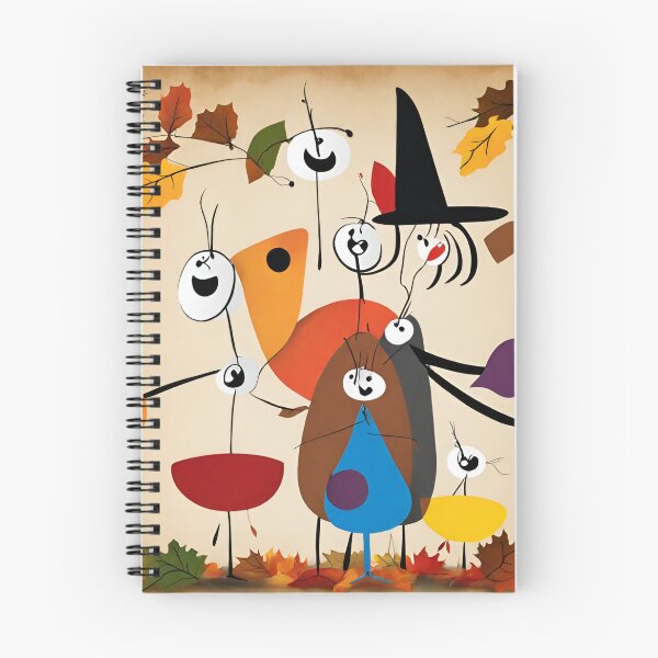 Item preview, Joan Miro Inspired Thanksgiving Scarecrow Family designed and sold by bettypure.