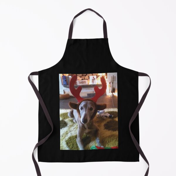 Item preview, Divertido perro Whippet navideño en calcetín navideño designed and sold by bowlin-keyli.