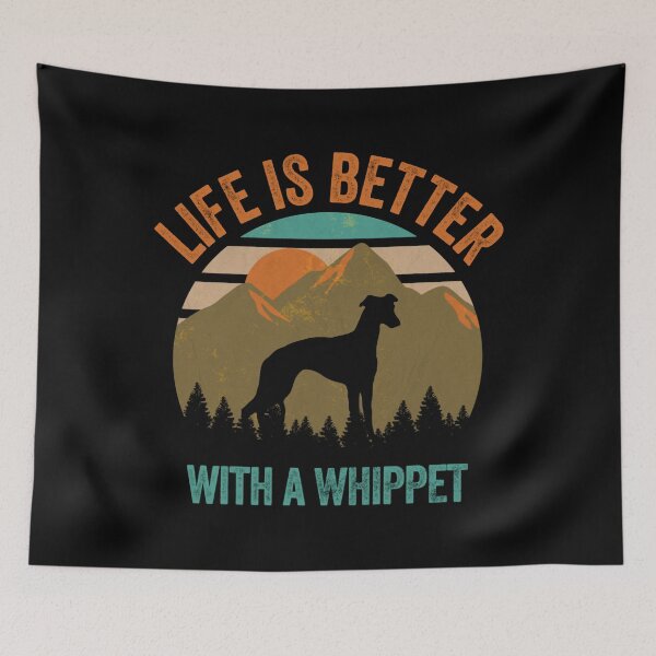 Item preview, La vida es mejor con un regalo de perro Whippet designed and sold by bowlin-keyli.