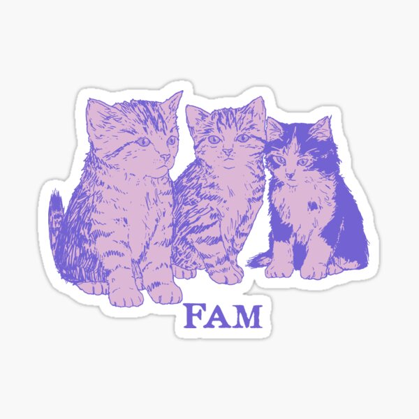 “Fam” Sticker by wytrab8 | Redbubble