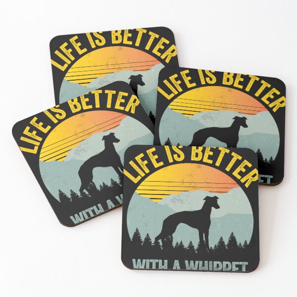 Item preview, La vida es mejor con un regalo de perro Whippet designed and sold by bowlin-keyli.
