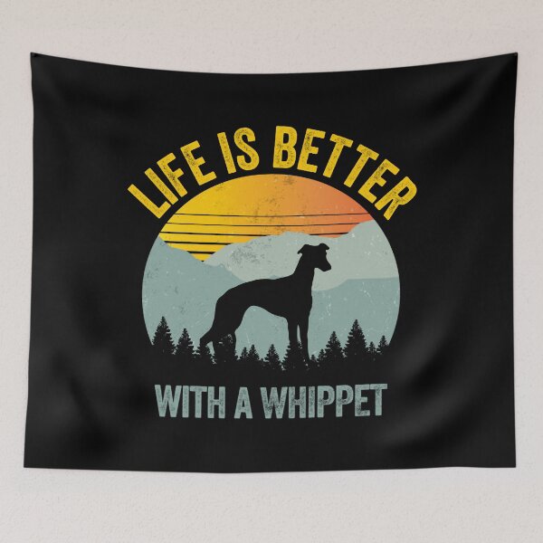 Item preview, La vida es mejor con un regalo de perro Whippet designed and sold by bowlin-keyli.