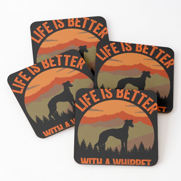 Item preview, La vida es mejor con un regalo de perro Whippet designed and sold by bowlin-keyli.