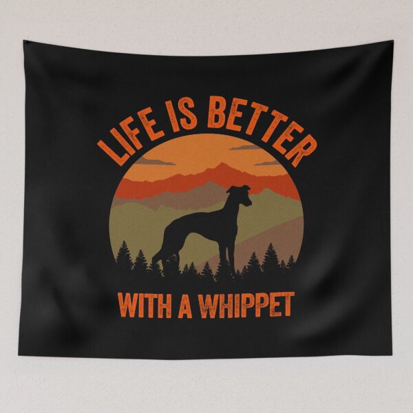 Item preview, La vida es mejor con un regalo de perro Whippet designed and sold by bowlin-keyli.