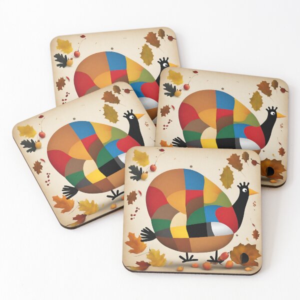 Item preview, Joan Mmiro Inspired Colorful Thanksgiving Turkey designed and sold by bettypure.
